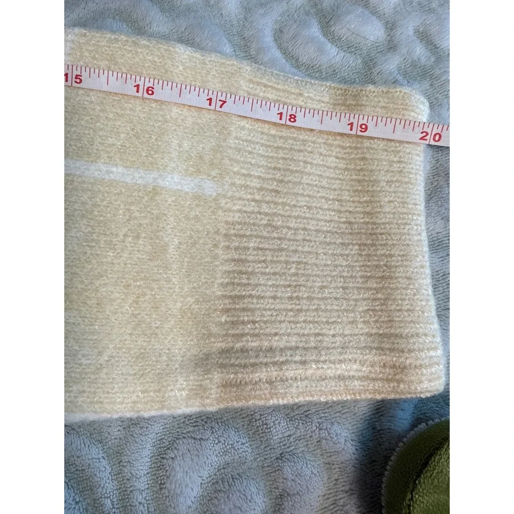 Andree by Unit Cream White Windowpane Grid Turtleneck 2XL, Soft, minimalist, NWT - Picture 8 of 11